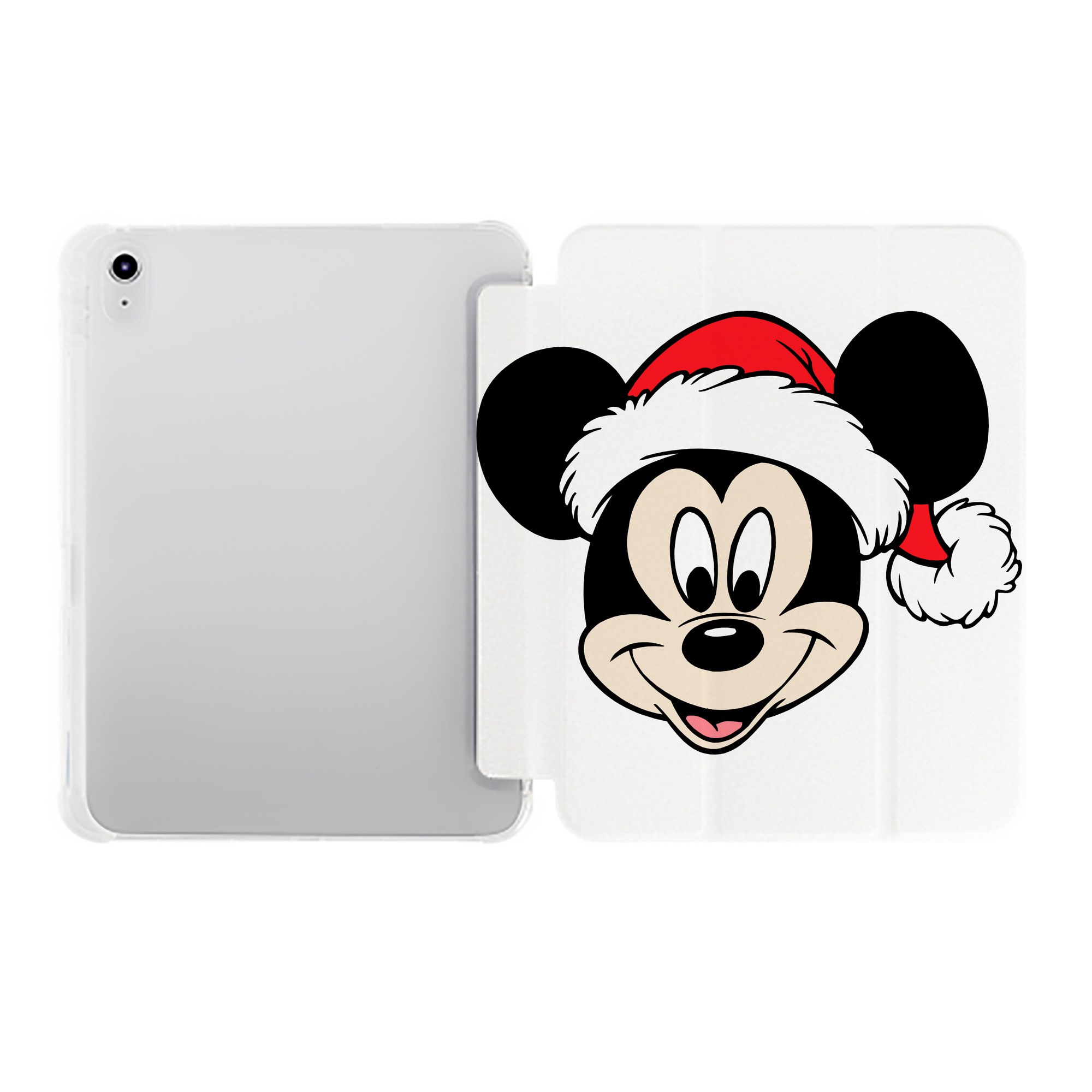 （画像用） ミッキーマウス Mickey Mouse IPad ケース ペン収納付き 三つ折りスタンド PUレザー×シリコン 対応機種9.5/10.5/10.9インチ